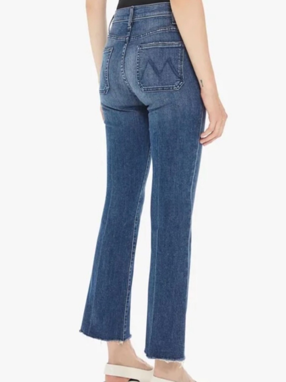 MOTHER Hustler patch pocket fray ankle jeans 
Out for the evening - Picture 2 of 10
